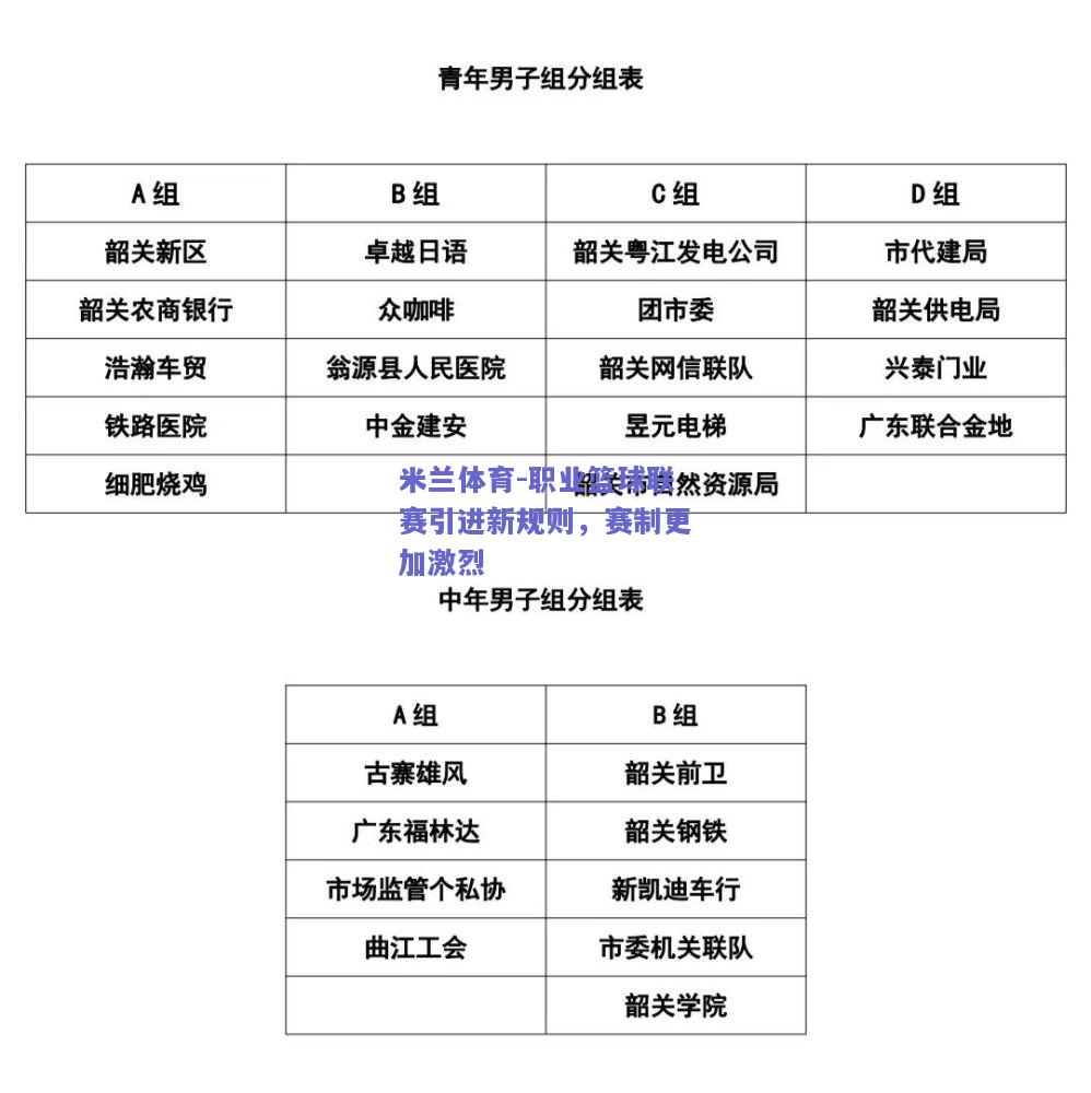 职业篮球联赛引进新规则，赛制更加激烈